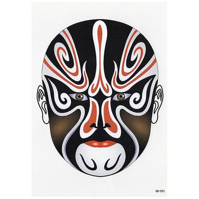 Elegant Temporary Waterproof Tattoos Big Tribal Sticker Black Large Body Art Makeup Fake Tattoo For Mens Womens