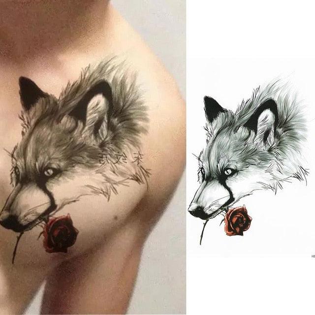 Elegant Temporary Waterproof Tattoos Big Tribal Sticker Black Large Body Art Makeup Fake Tattoo For Mens Womens