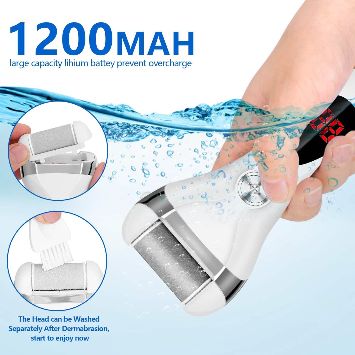 Elmchee Rechargeable Foot Callus Remover Kit