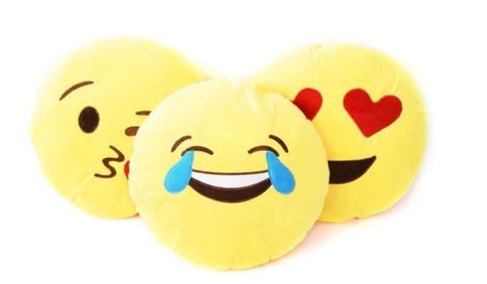 Emoticon Plush Decorative Pillows - Assorted Styles