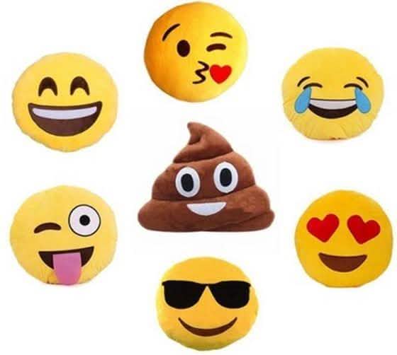 Emoticon Plush Decorative Pillows - Assorted Styles