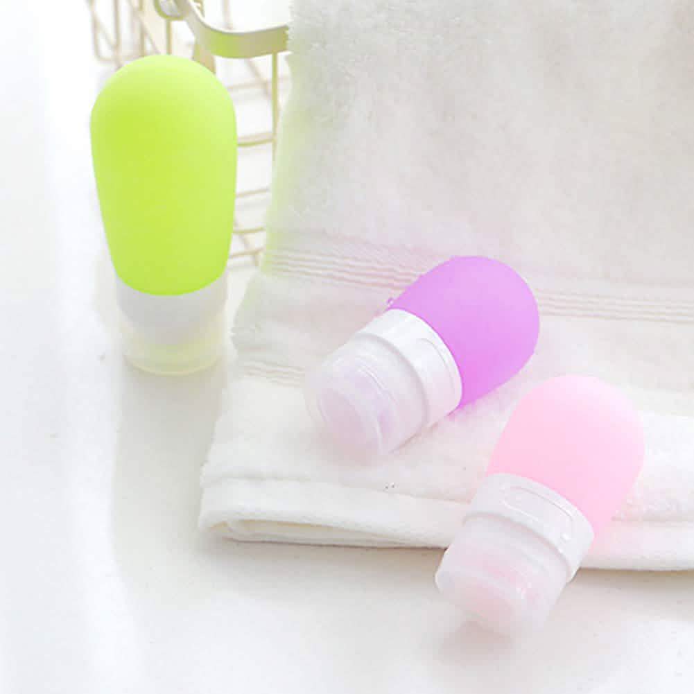 Empty Silicone Portable Travel Packing Press Bottle