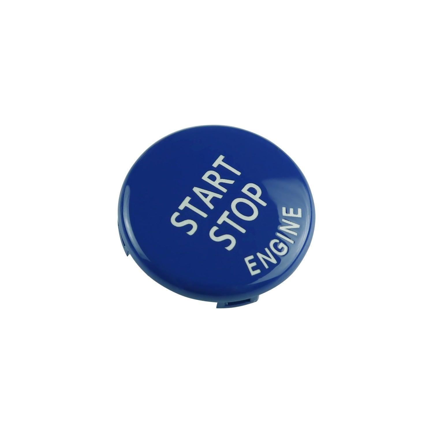 Engine START STOP Sports Engine Start Stop Button Cover Keyless Go Ignition Sticker Start Stop Engine Button Switch Cover Button Accessories Key Decor for Car Replace Cover