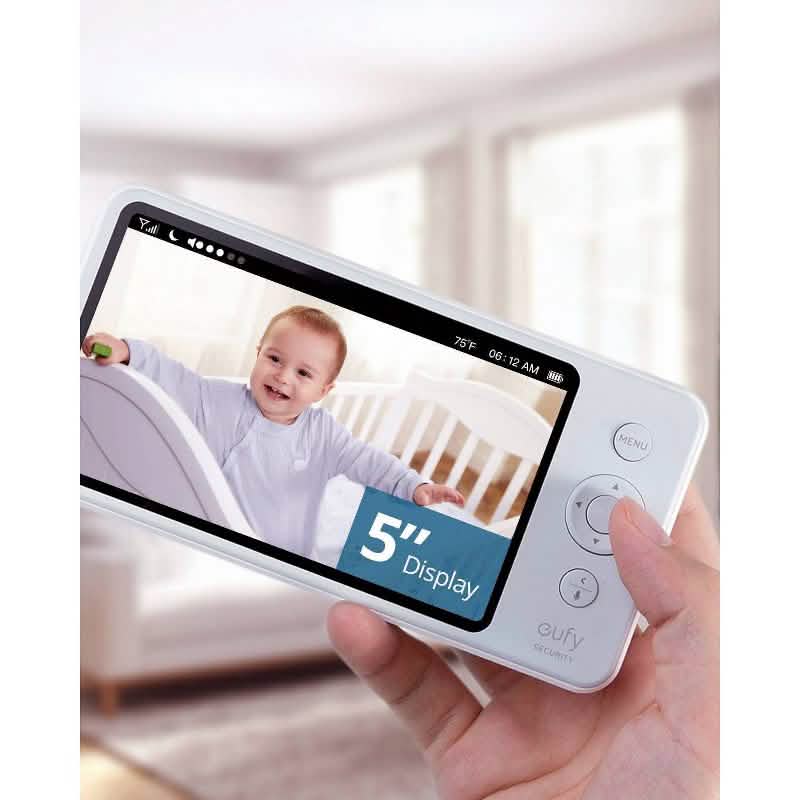 eufy SpaceView Pro 5" 720p Video Baby Monitor Pan&Tilt Camera 2-Way Audio (New Open-Box)