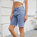 European and American women's loose casual denim shorts