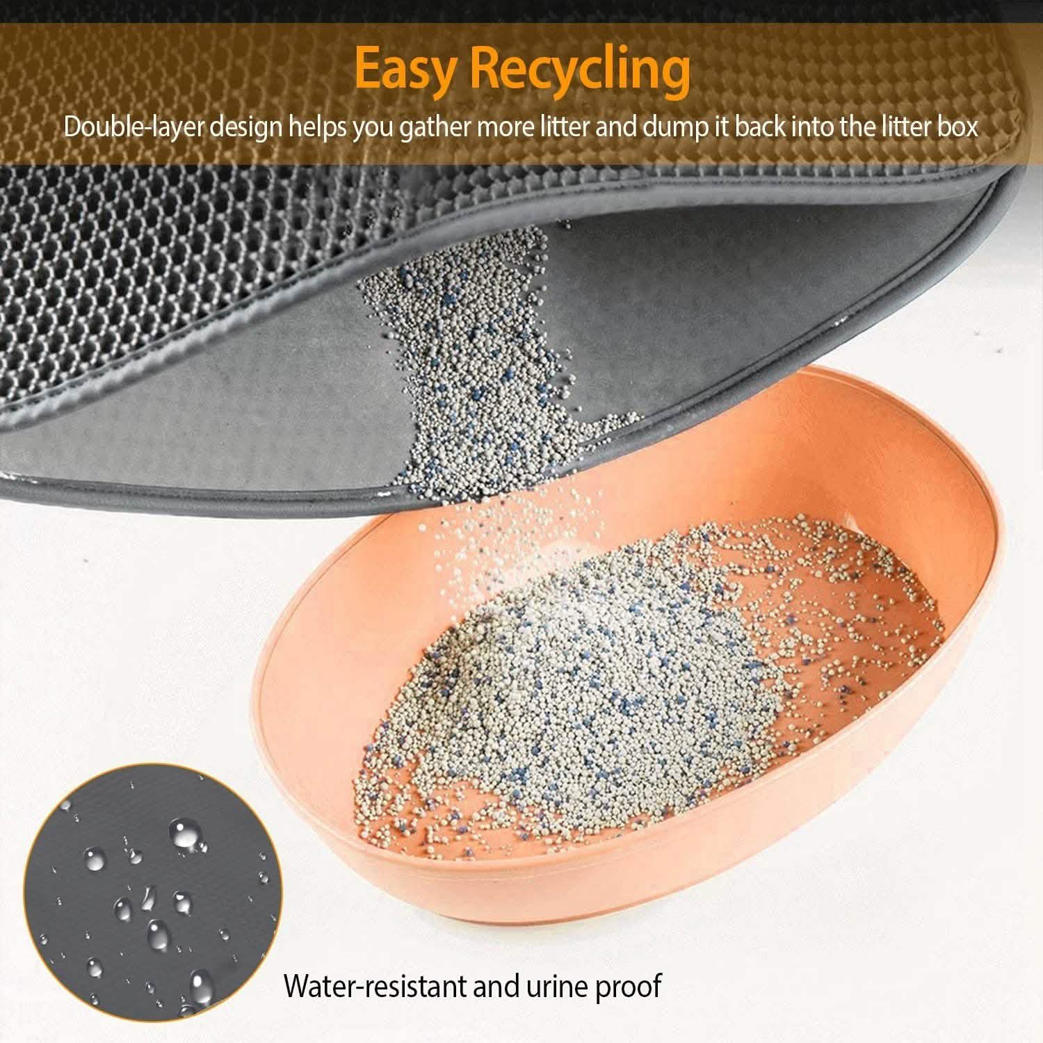 EVA Honeycomb Double Layer Cat Litter Mat