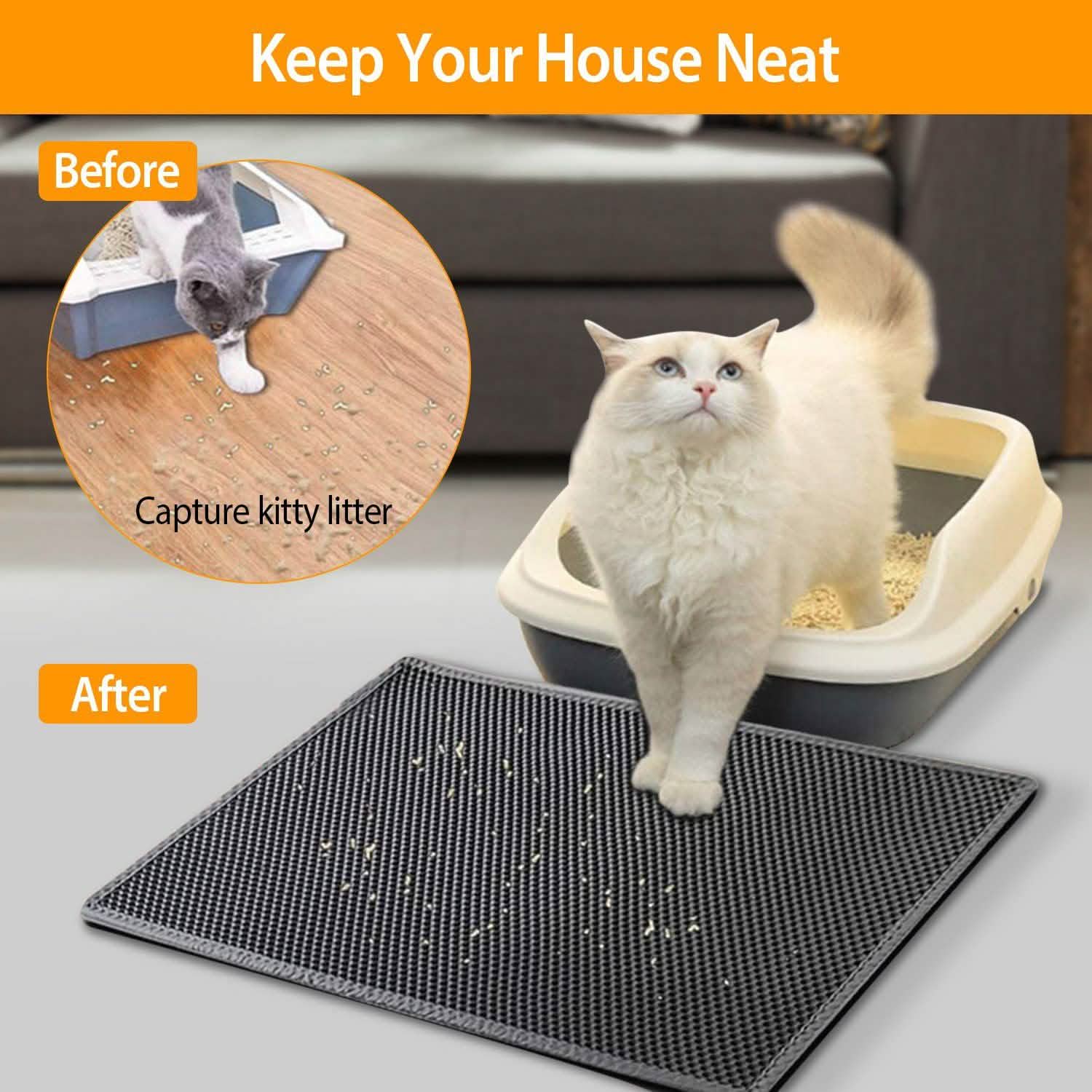 EVA Honeycomb Double Layer Cat Litter Mat