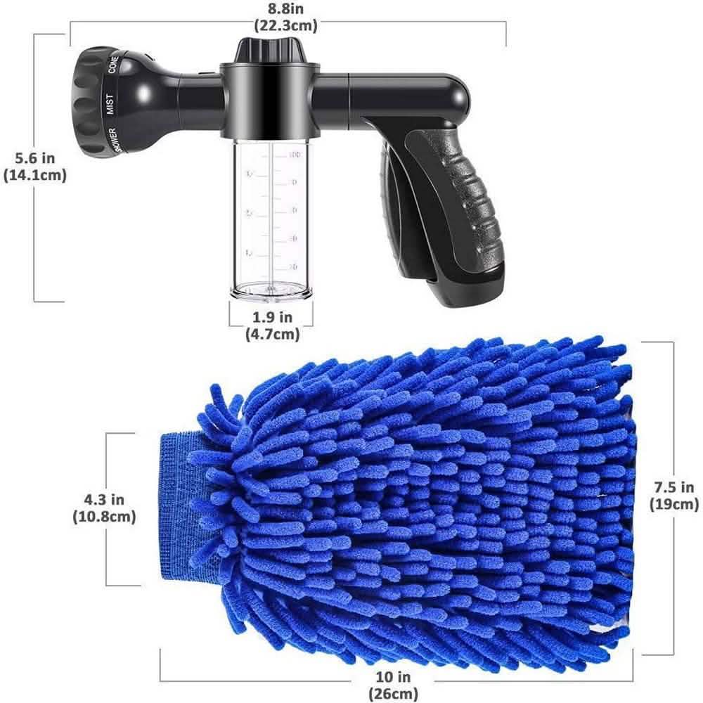 Evilto High Pressure Spray Garden Hose Nozzle