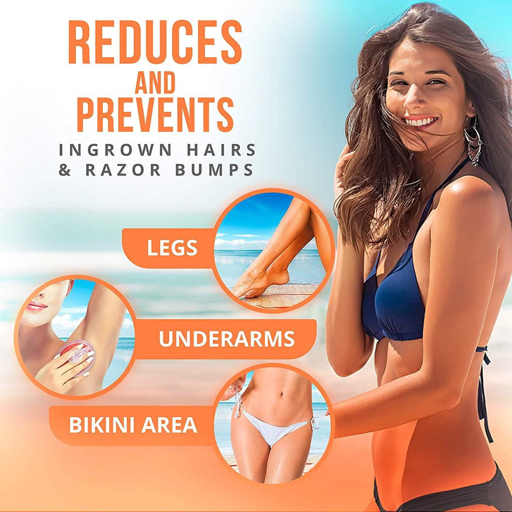 Exfoliating Brush Ingrown Hair and Razor Bump Treatment