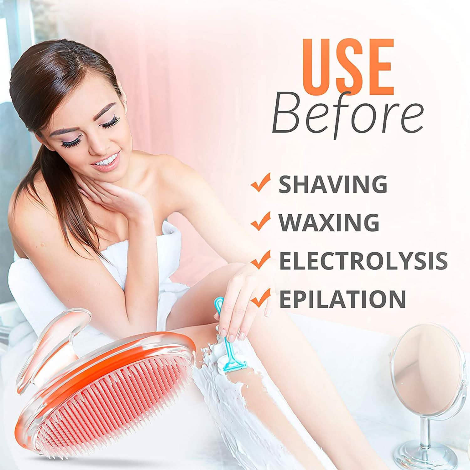 Exfoliating Brush Ingrown Hair and Razor Bump Treatment