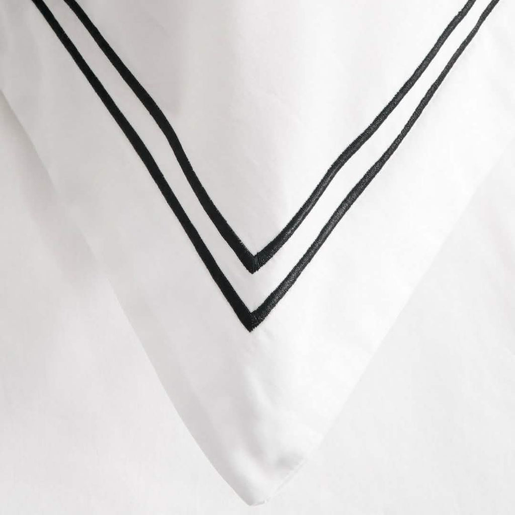 Exquisite Hotel Satin Stitched 100% Cotton Percale Duvet Set