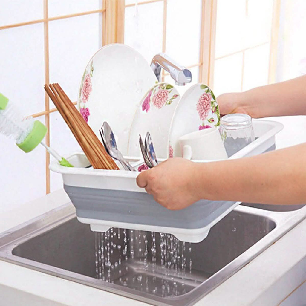 Extra Large Dish Drying Rack with Utensil Holder