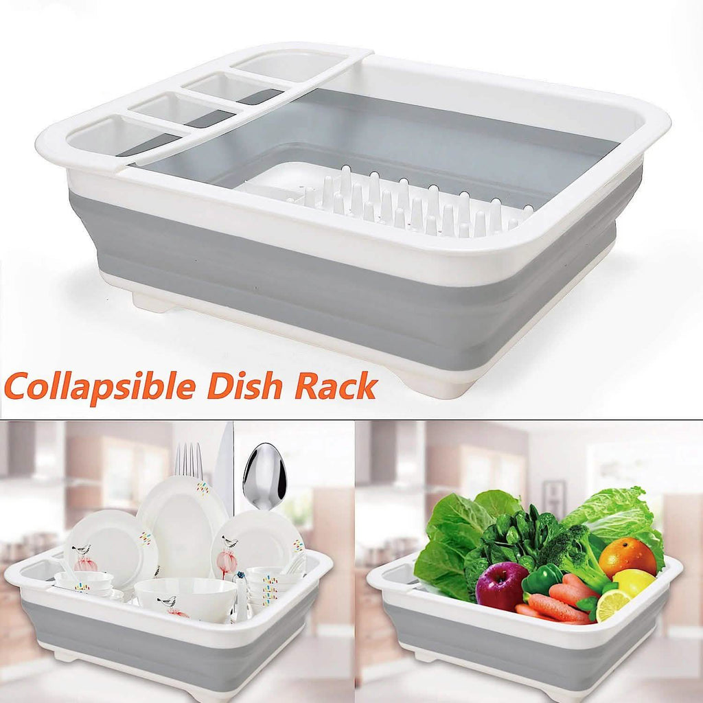 Extra Large Dish Drying Rack with Utensil Holder