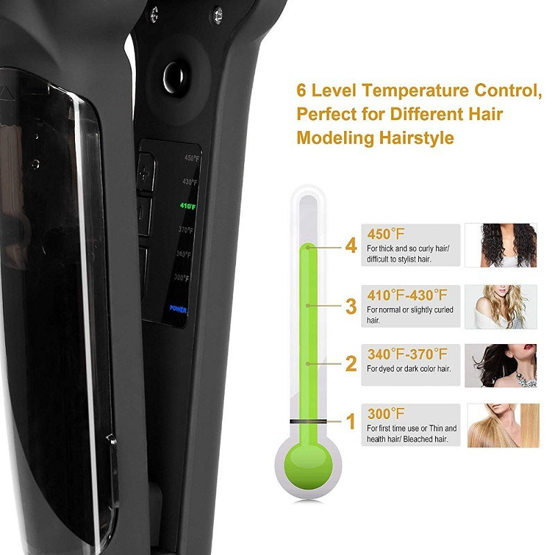 Women's Fashion Infrared Steam Ceramic Hair Straightener