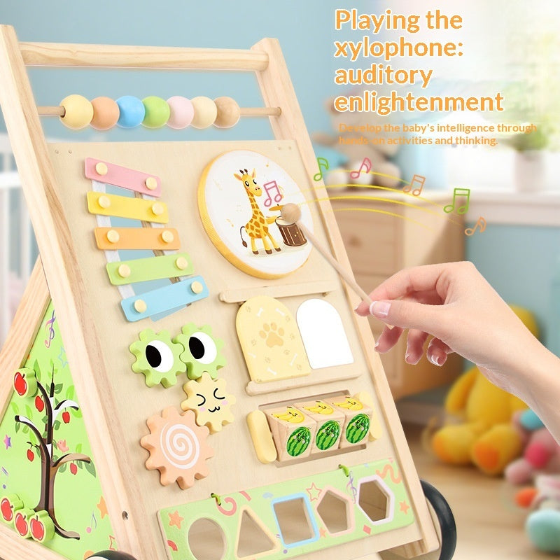 Wooden Toddler Walker Baby Early Education Educational Toy