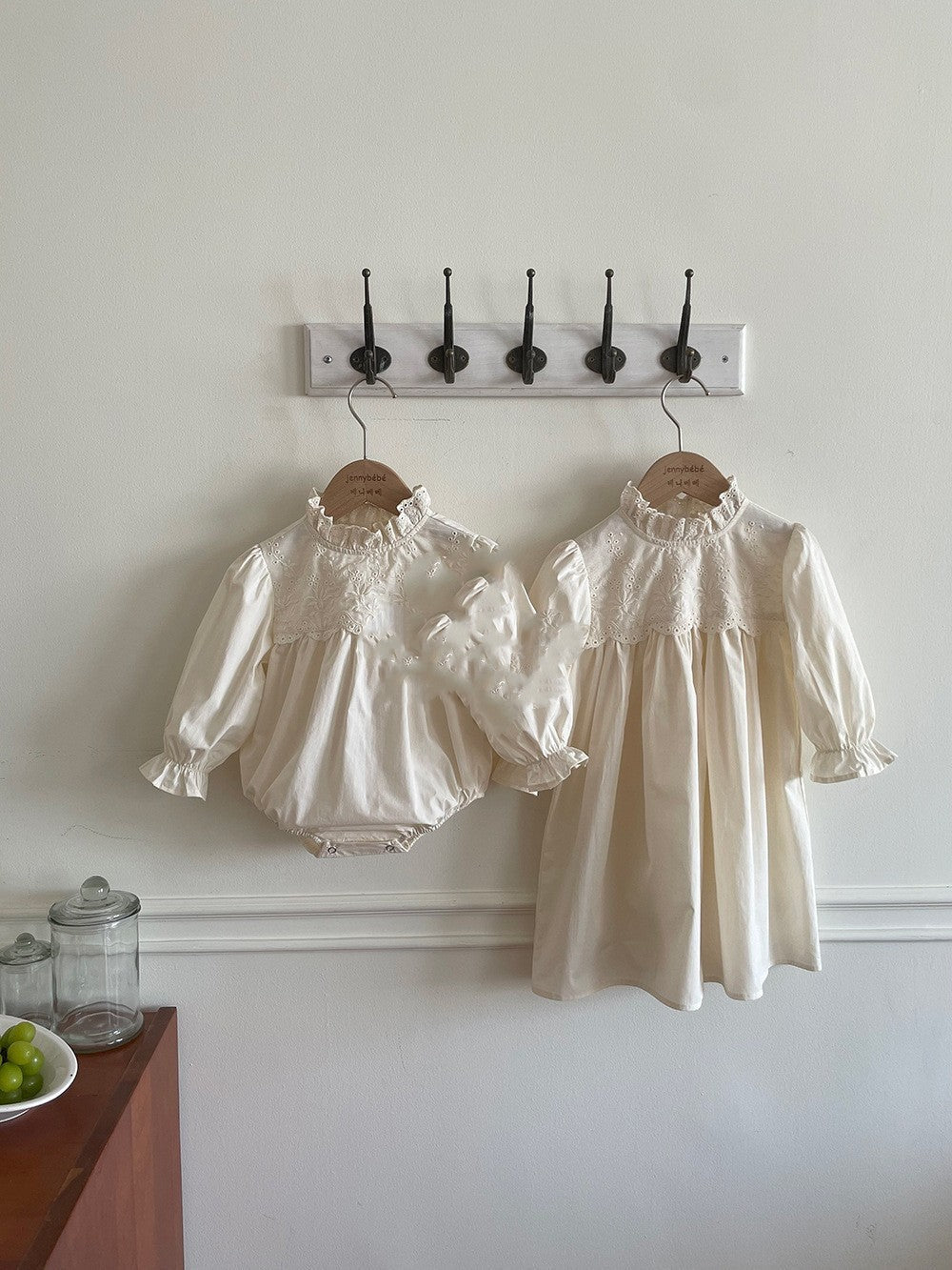 Crawling Suit Baby Lace Stand-up Collar Jumpsuit Girl's Dress