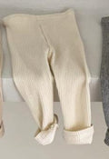 Baby Cotton Pit Strip Stretch Leggings Go Out And Leisure All-match