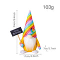 New Rainbow Birthday Rudolph Doll Ornaments