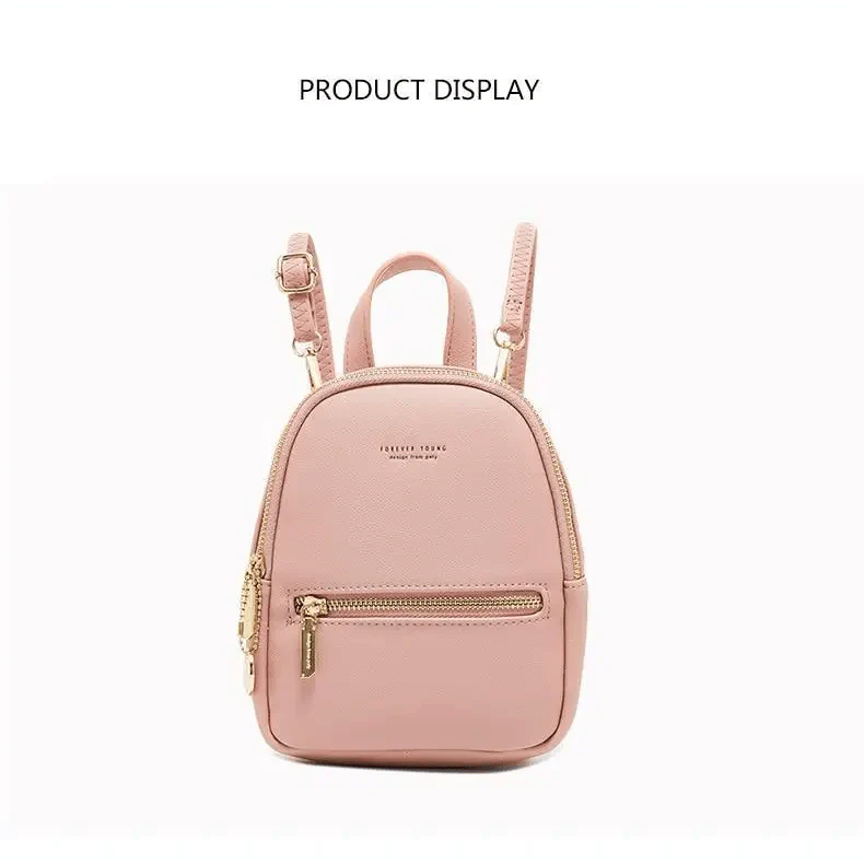 Famous Designer Mini Soft Touch Leather Small Backpack For Female And Girls Fashionable Ladies Bagpack Shoulder Bag