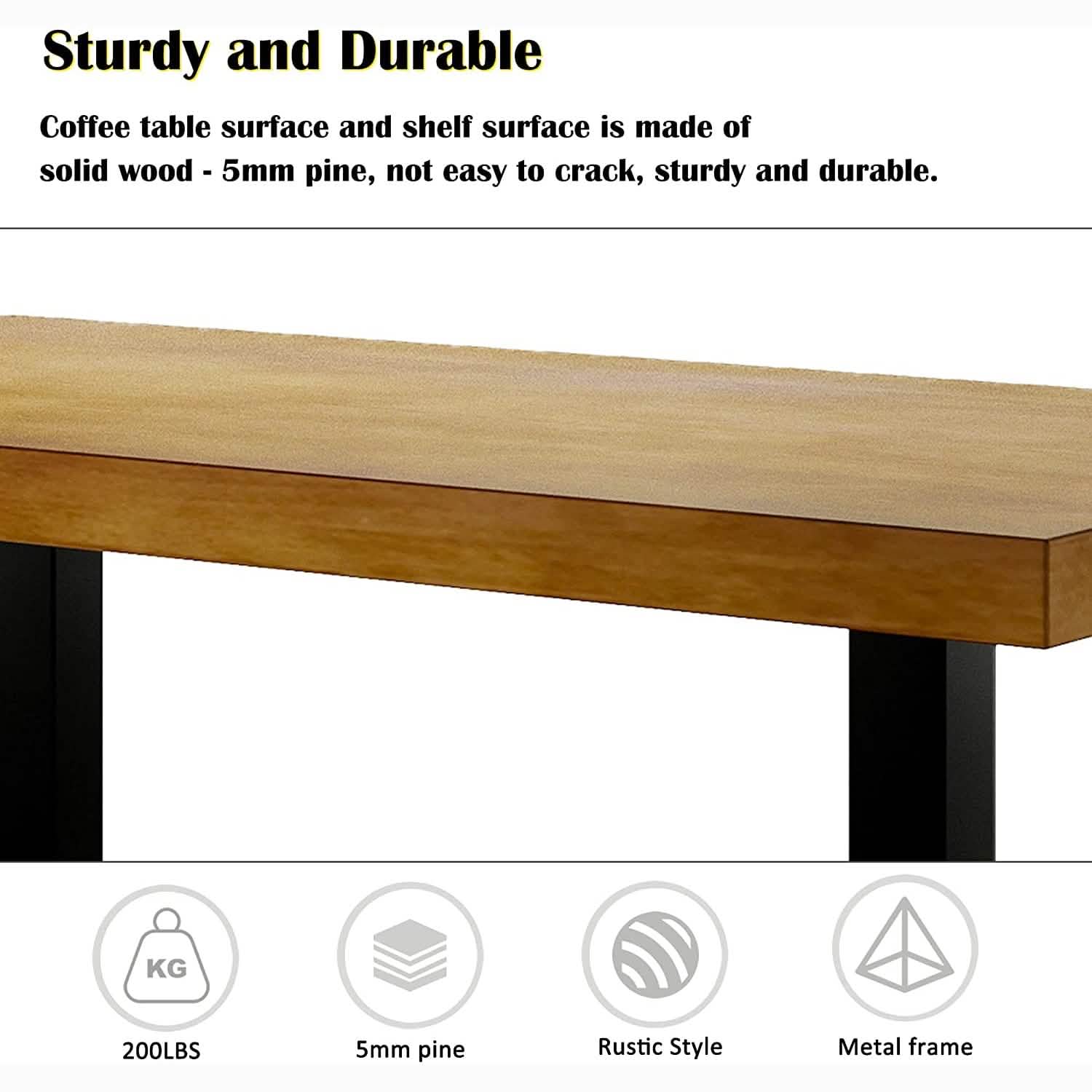 Farmhouse Living Room Coffee Table