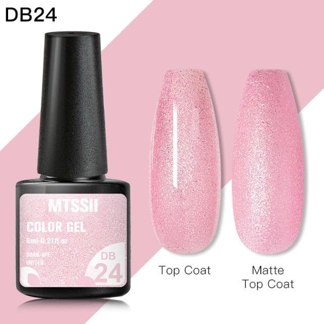 Fashion 2022 Reflective Glitter Gel Nail Polish 8 Colors Sparkling Auroras Permanent UV Diamond Gel Nail Polish Gel For Girls and Womens