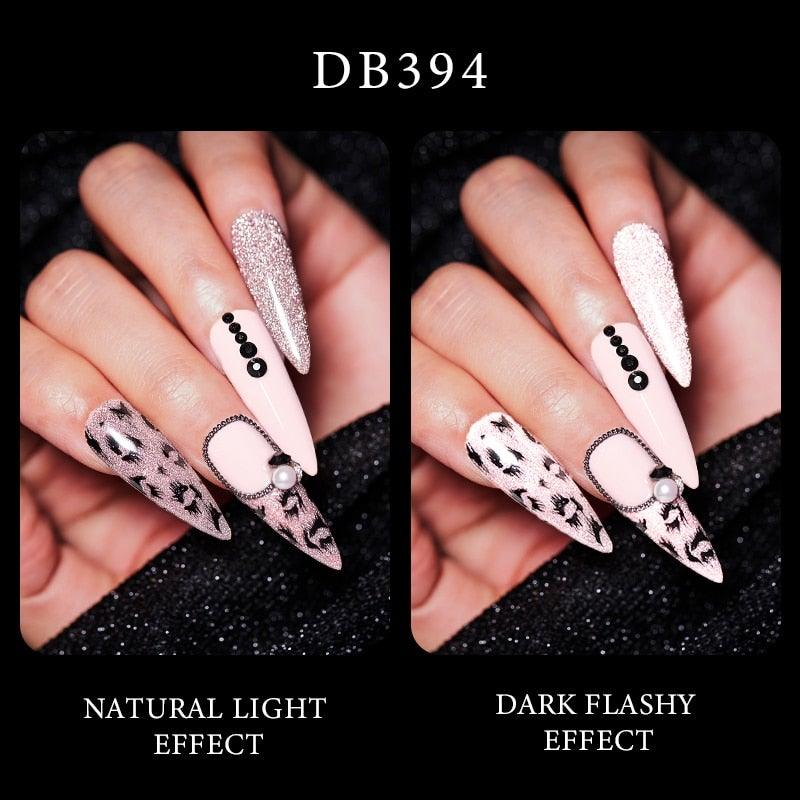 Fashion 2022 Reflective Glitter Gel Nail Polish 8 Colors Sparkling Auroras Permanent UV Diamond Gel Nail Polish Gel For Girls and Womens
