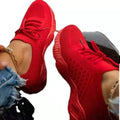 Fashion Breathable Lace Up Platform Sneakers Women Summer Flat Mesh Sports Shoes Woman Running Shoes Walking Sneakers For Women Lace Up Lightweight Tennis Shoes
