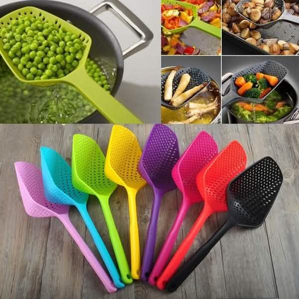 Fashion Kitchen Accessories Large Scoop Colander Pasta Heat Resistant Strainer