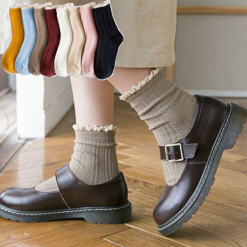 Fashion Lace Ruffled Soft Cotton Female Sock Spring And Summer Cute Socks Sweet Princess Girls Comfortable Breathable Cute Socks For Women