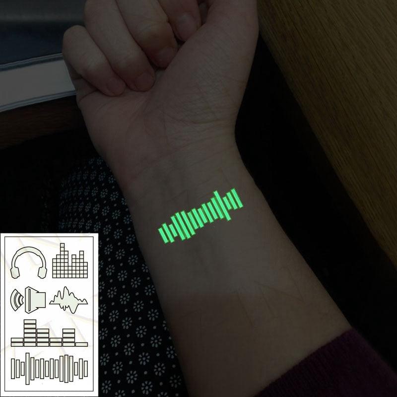 Fashion Luminous Sticker Tattoos Waterproof Temporary Different Luxury Tattoos For Womens Mens Kids