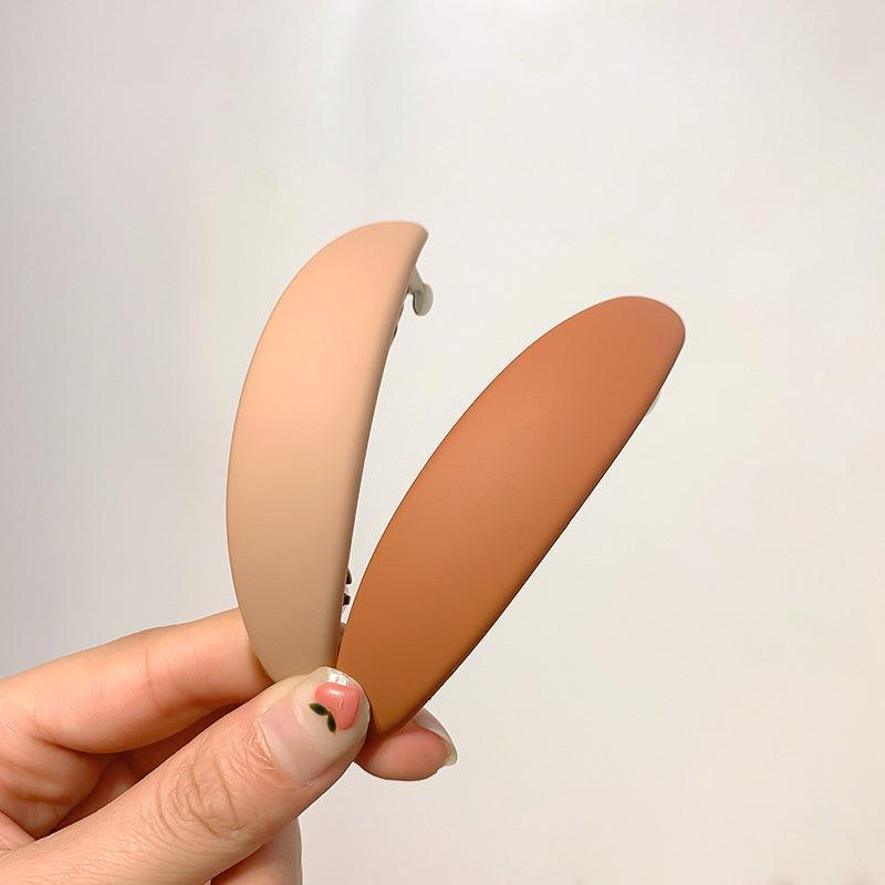 Fashion Matte Geometric Hair Clip Elegant Women Barrettes Hairpins Ponytail Holder Hairgrips Headwear Gorgeous Hair Accessories For Women