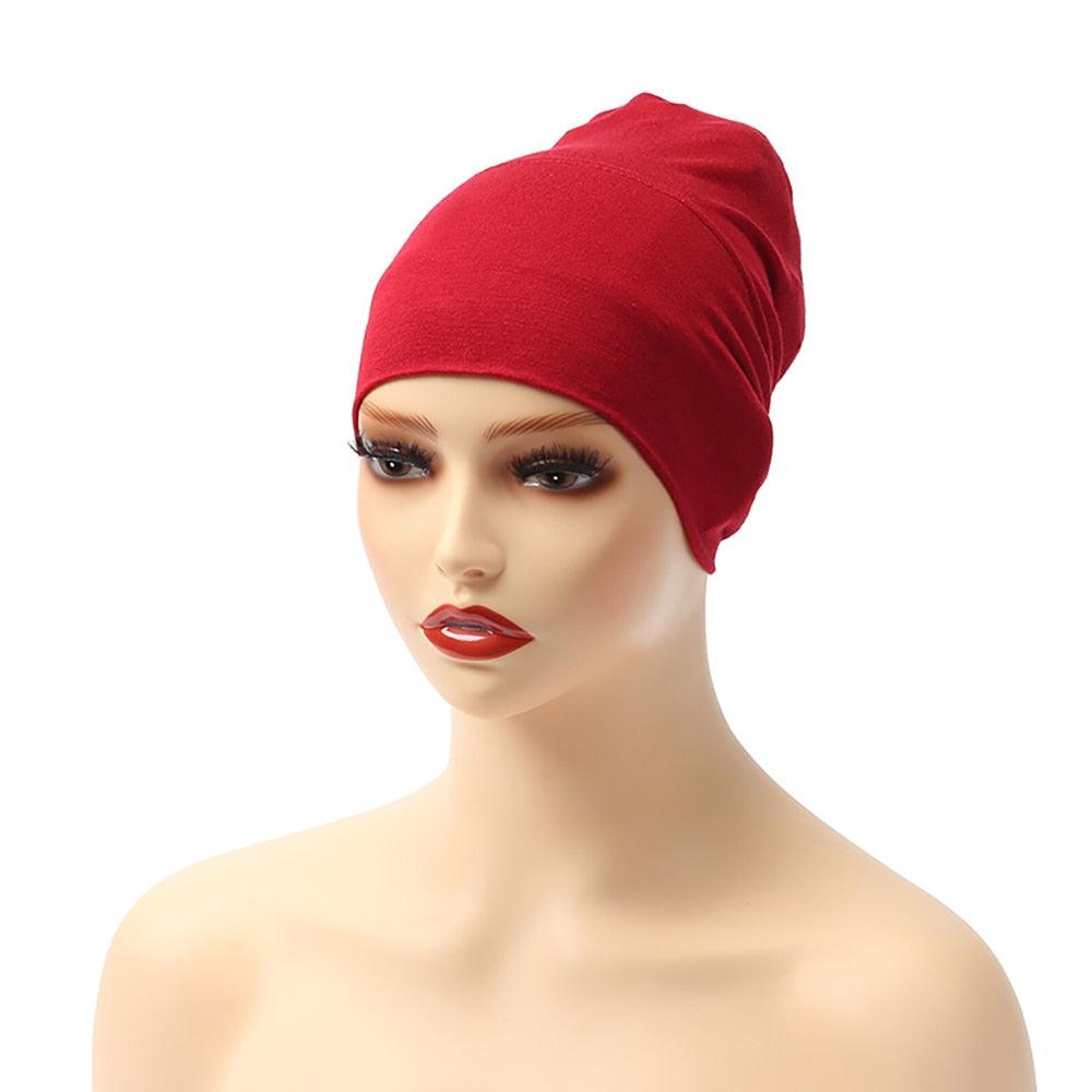Fashion Modal Under Scarf  Hijab Turban Cap Cotton With Band Adjustable Inner Hijab cap Muslim Turban Hijab Cap For Women