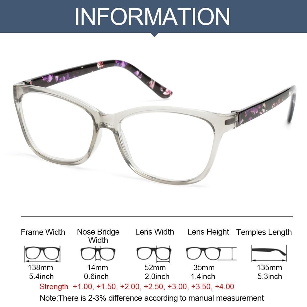 Fashion Reading Eyeglasses Men Women High Definition Transparent Optical Eyewear Anti Blue Eye Protection Eyeglasses Transparent Optical Eyewear With Diopter +1.0~+ 4.0