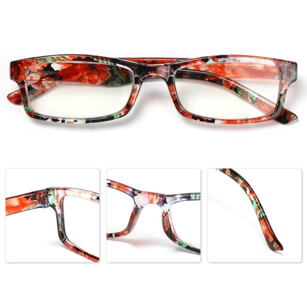 Fashion Reading Eyeglasses Men Women High Definition Transparent Optical Eyewear Anti Blue Eye Protection Eyeglasses Transparent Optical Eyewear With Diopter +1.0~+ 4.0