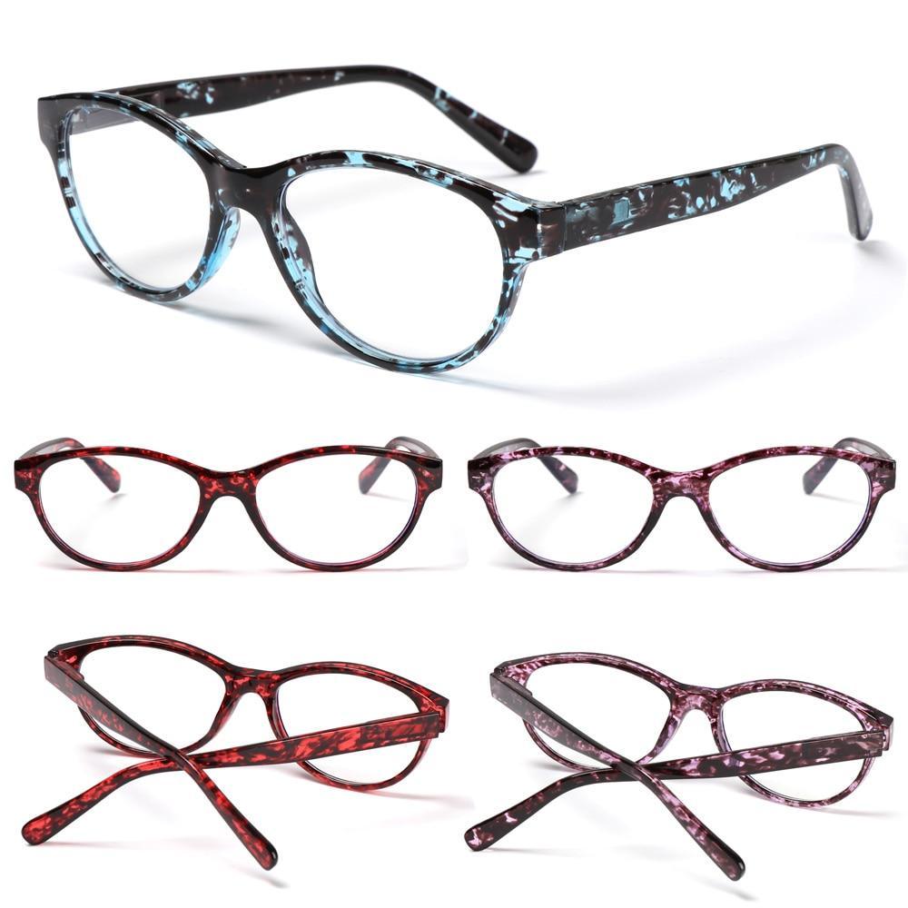 Fashion Reading Eyeglasses Men Women High Definition Transparent Optical Eyewear Anti Blue Eye Protection Eyeglasses Transparent Optical Eyewear With Diopter +1.0~+ 4.0