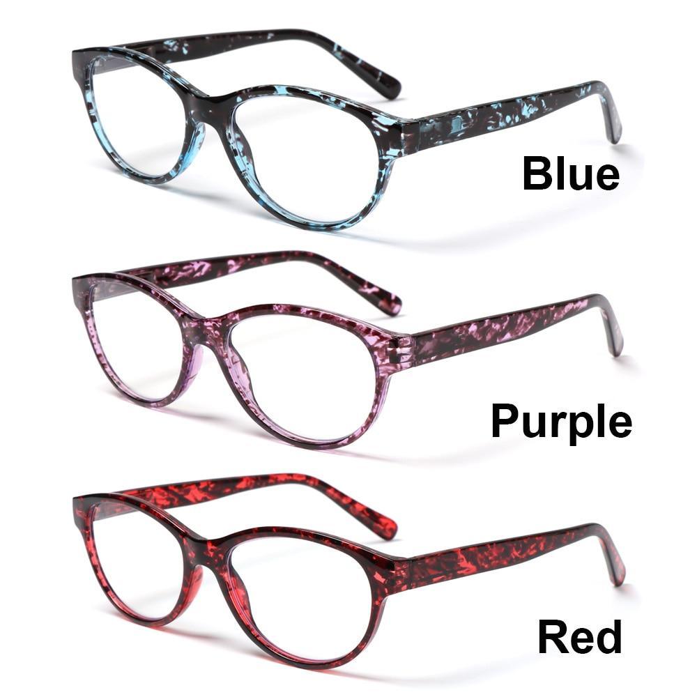 Fashion Reading Eyeglasses Men Women High Definition Transparent Optical Eyewear Anti Blue Eye Protection Eyeglasses Transparent Optical Eyewear With Diopter +1.0~+ 4.0