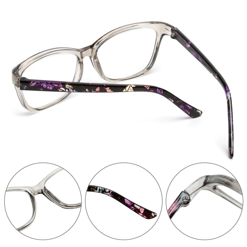 Fashion Reading Eyeglasses Men Women High Definition Transparent Optical Eyewear Anti Blue Eye Protection Eyeglasses Transparent Optical Eyewear With Diopter +1.0~+ 4.0
