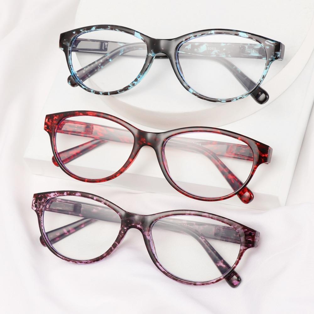 Fashion Reading Eyeglasses Men Women High Definition Transparent Optical Eyewear Anti Blue Eye Protection Eyeglasses Transparent Optical Eyewear With Diopter +1.0~+ 4.0