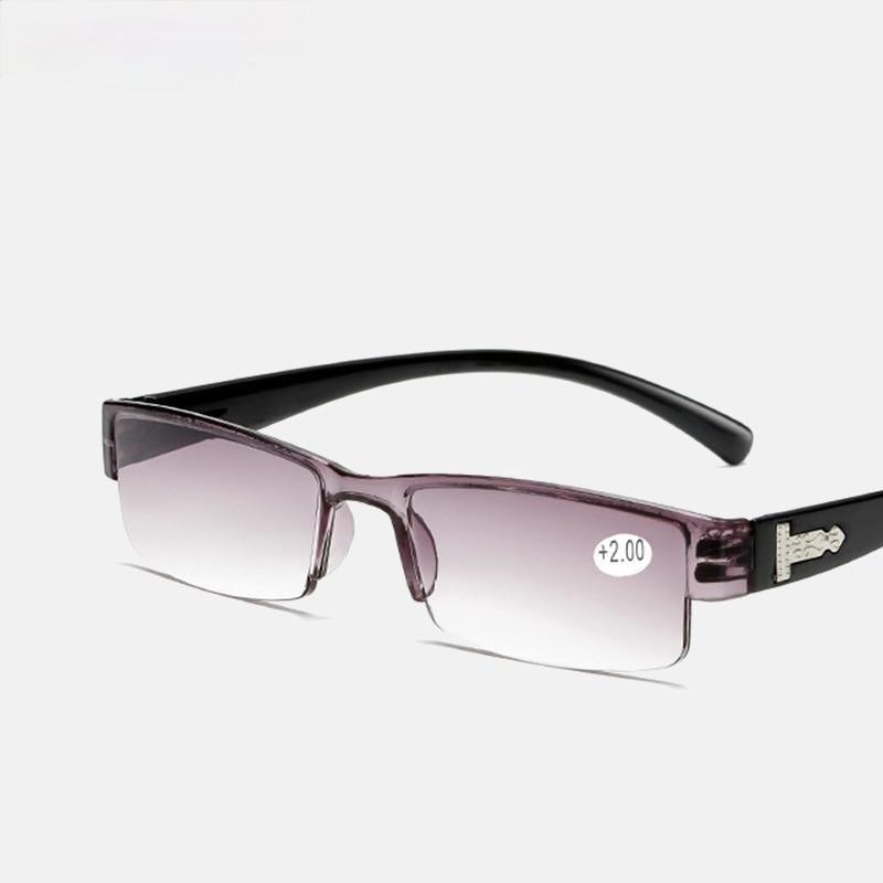 Fashion Reading Glasses Men Women Clear Lens Half Frame Presbyopic Eyewear For Reader Computer Reading Glasses For Women And Men Fashion Rectangle Eyewear Frame
