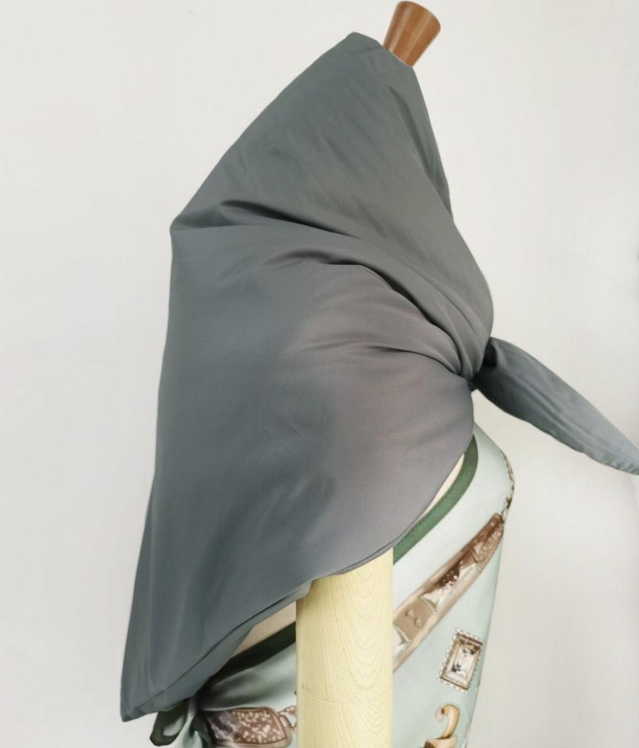Fashion Winter Light Soft Warm Puffer Neckerchief Puff Neck Scarf Lightweight Head Wrap Headscarf Scarf Triangle Shawl Hood Scarf Puffy For Women