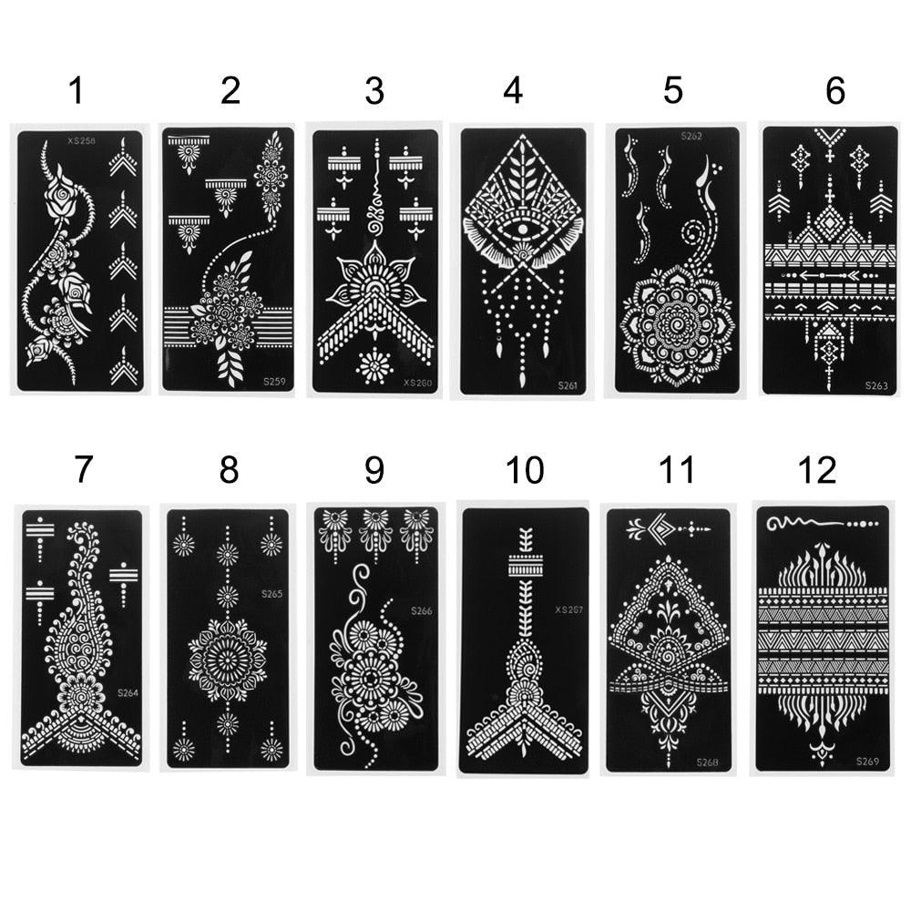 Fashion Women's Tattoo For Arm Temporary Body Paint Sticker Luxury Design For Wedding Party