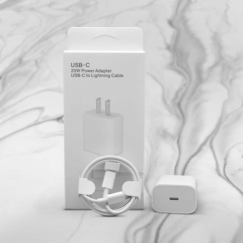 Fast USB-C to Lightning Cable and 20W Adapter