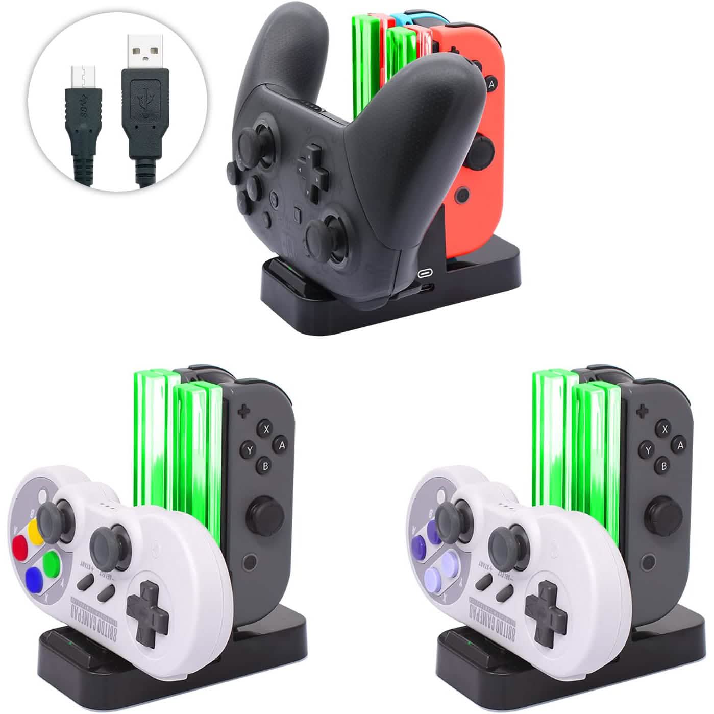 FastSnail Controller Charger Compatible with Nintendo Switch