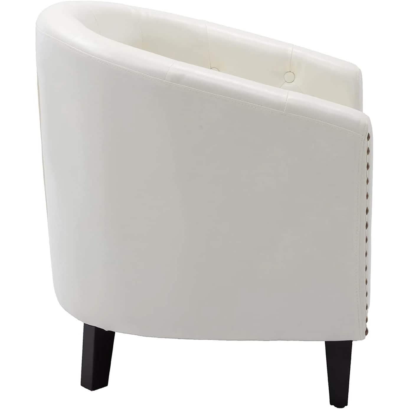 Faux Leather Club Chair Bucket Chair Upholstered Tub Chair