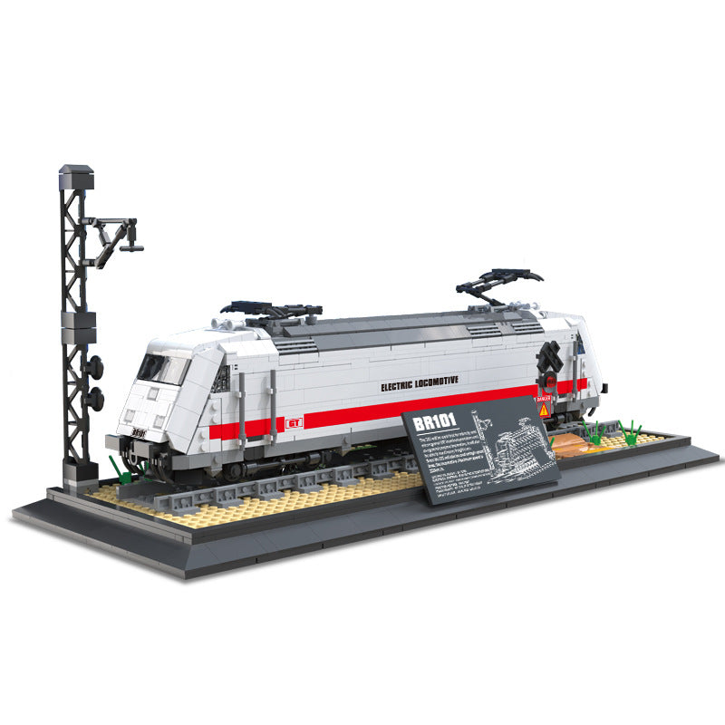 Steam Train Building Block Static Model Puzzle Assembly Toy