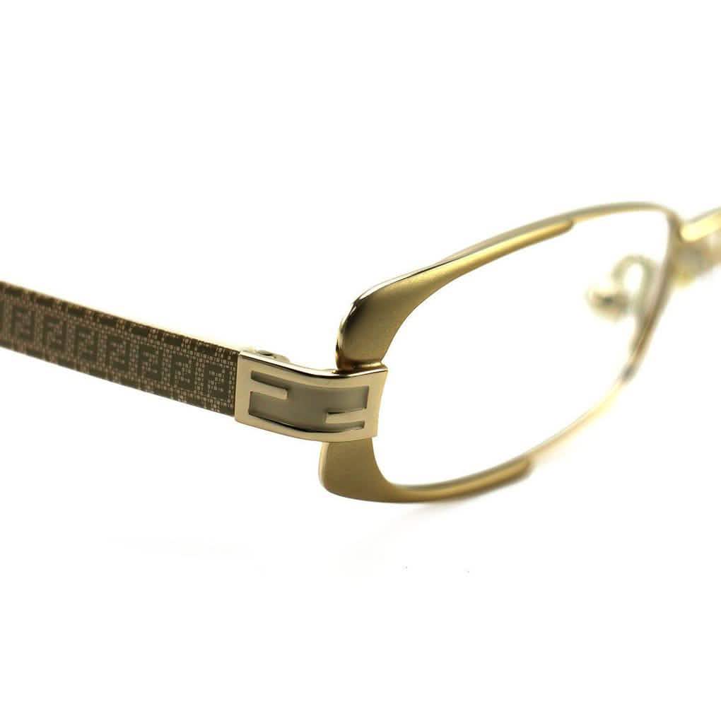 Fendi Women's Eyeglasses F943 714 Gold/Beige 49 16 135 Full Rim Oval