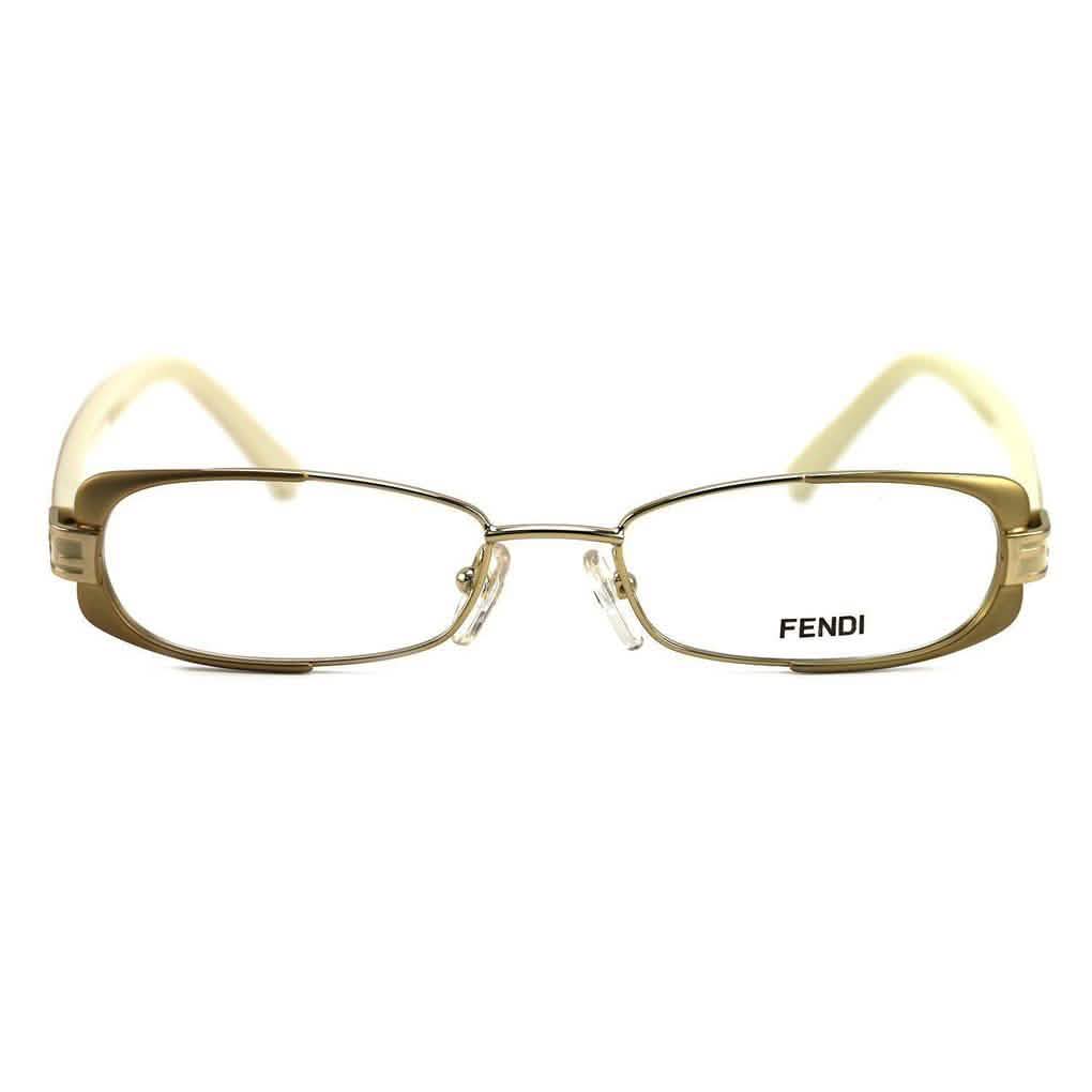 Fendi Women's Eyeglasses F943 714 Gold/Beige 49 16 135 Full Rim Oval