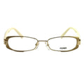 Fendi Women's Eyeglasses F943 714 Gold/Beige 49 16 135 Full Rim Oval