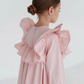 Big Lotus Edge Girl Baby Doll Dress Princess