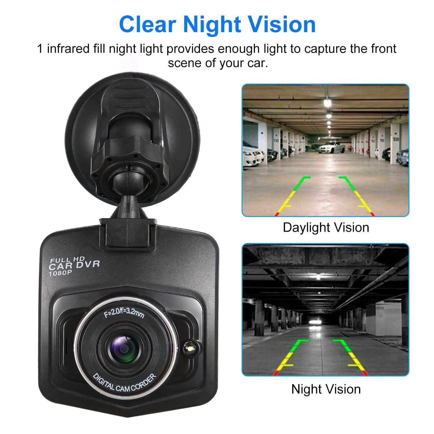 FHD 1080P Car DVD Dash Cam Vehicle Video Recorder